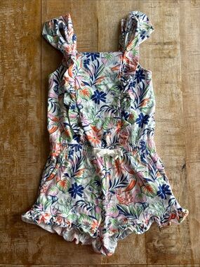 Ralph Lauren Girls Floral Romper size 5